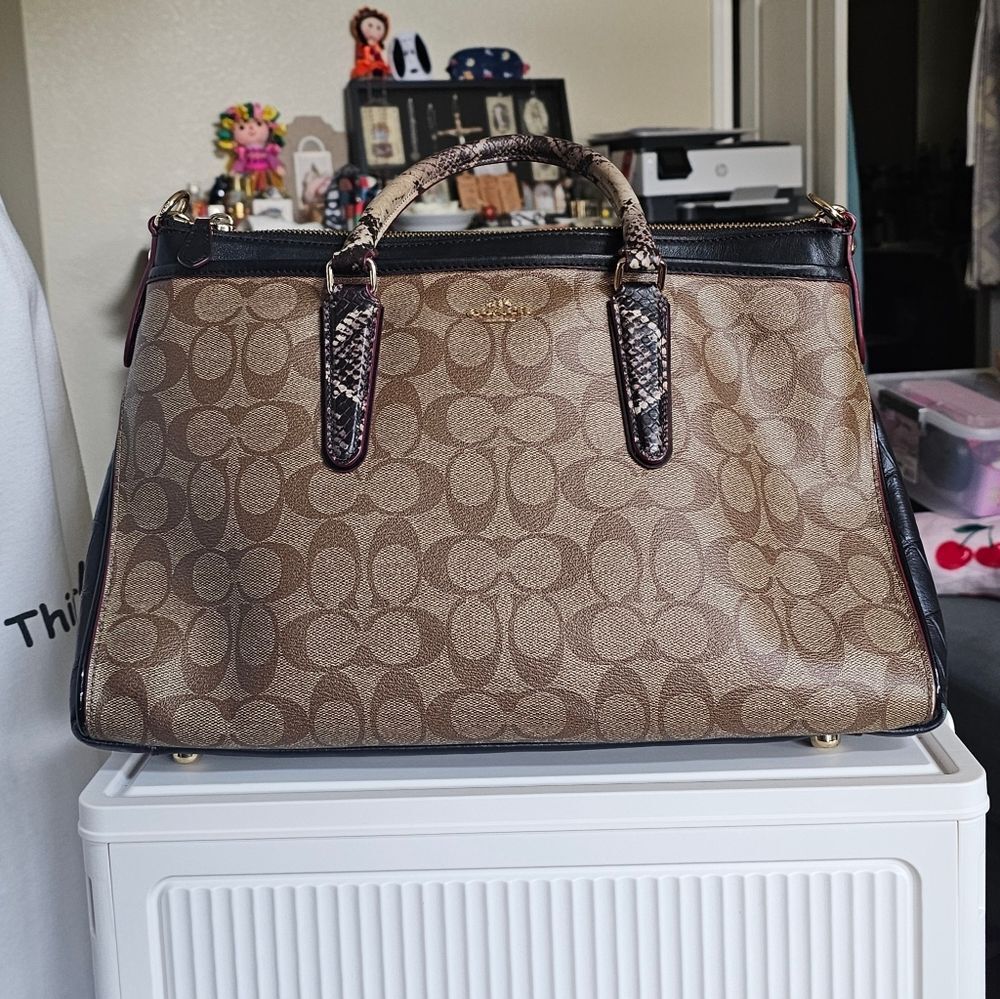 Coach Morgan Signature Satchel Bag